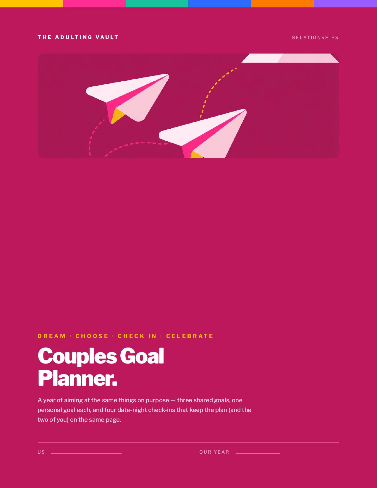 Couples Goal Planner cover
